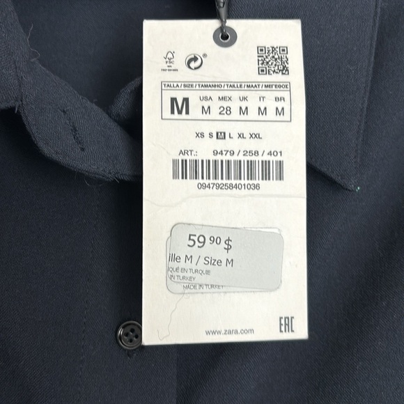 Zara bell sleeve tie up blouse - Picture 2 of 3